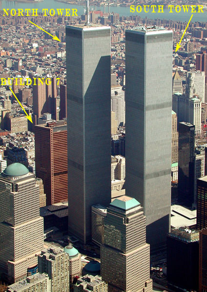 World Trade Center with Building 7 (Red granite)